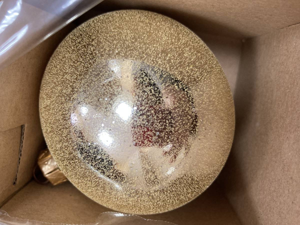 Шар елочный стекл. "Текстурный" 8 см, [111]